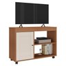 25 rack sala tv 42 sampa 2 nichos porta e prateleiras cinamomo off white