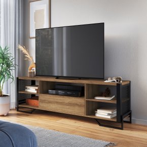 08 rack industrial com gaveta e estrutura em metal