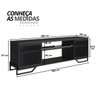 02 rack industrial com 2 portas e estrutura de metal mel