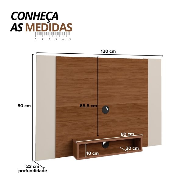 08 painel cine para tv 47 com nicho pinho off white