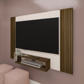 14 painel cine para tv 47 com nicho pinho off white