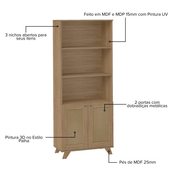 24 estante artely trama cinamomo off white