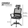 02 cadeira de escritorio giratoria executiva pro com regulagem de altura