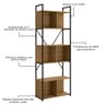 17 estante industrial alta 4 portas canela branco