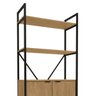 20 estante industrial alta 4 portas canela branco