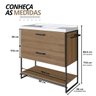 02 conjunto armario de banheiro com pia lavatorio industrial mel
