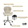 04 cadeira escritorio slim vegas base giratoria estofada nude