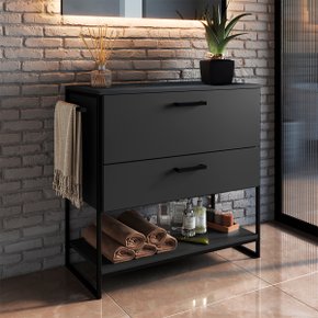 15 gabinete para banheiro industrial com gaveta e porta sem cuba