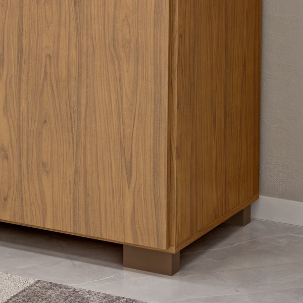 21 comoda para quarto 4 gavetas 2 portas oslo