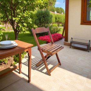 31 cadeira dobravel retratil de madeira