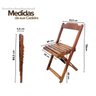 32 cadeira dobravel retratil de madeira
