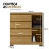 05 comoda para quarto com 4 gavetas e armario vega
