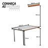 11 mesa dobravel retratil de parede 140x89