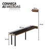 17 kit mesa dobravel retratil de parede 140cm com bancos