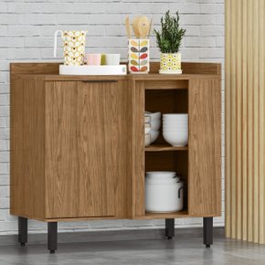 22 balcao de canto reto modulo de cozinha 1 porta toscana