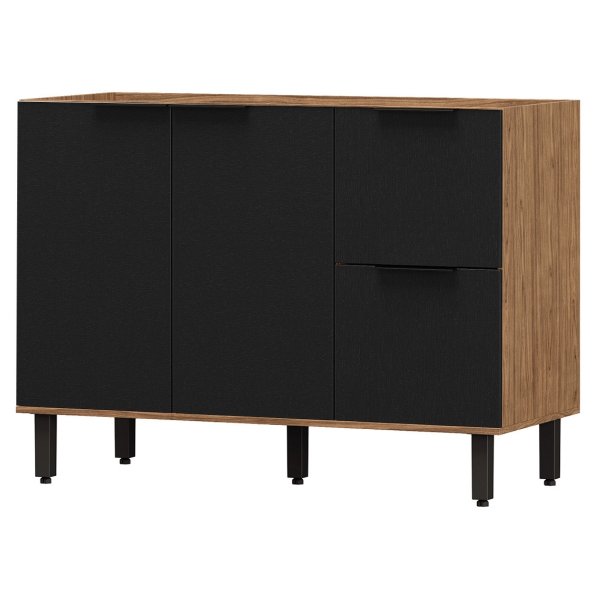 11 balcao para pia modulo de cozinha 120cm toscana