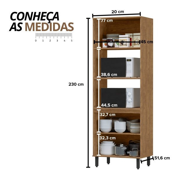 09 paneleiro e torre quente 2 fornos 3 portas toscana