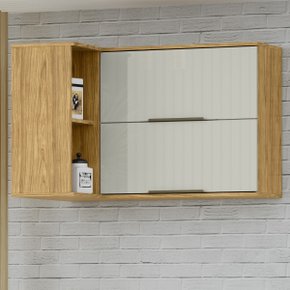 01 modulo de cozinha aereo de canto 2 portas 2 nichos verace