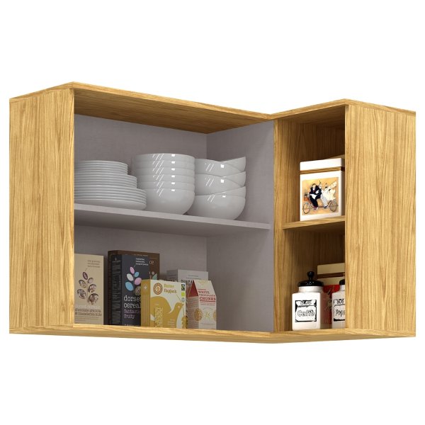 05 modulo de cozinha aereo de canto 2 portas 2 nichos verace