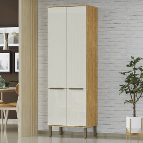 01 paneleiro para cozinha com 4 portas e 6 prateleiras verace