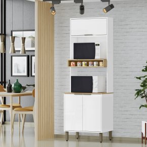 01 armario paneleiro de cozinha e torre quente 2 fornos gloria