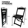 10 conjunto mesa dobravel 70x70 mdf com 4 cadeiras