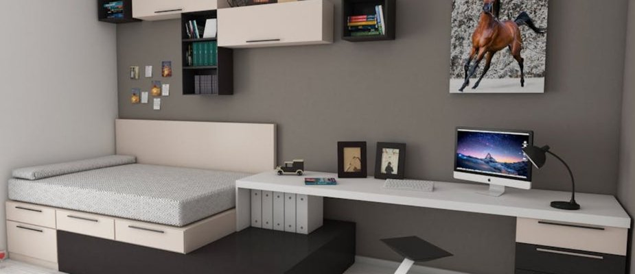Como organizar móveis no quarto pequeno com harmonia e praticidade