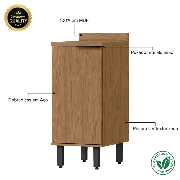 32 modulo de cozinha balcao 40cm com porta toscana