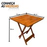 02 mesa dobravel 70x70 retratil de madeira mel
