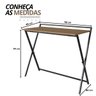 17 mesa e escrivaninha dobravel simples multiuso arenas dourado