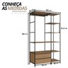02 closet industrial com estrutura metalica arenas dourado