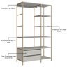 10 closet industrial com estrutura metalica arenas dourado