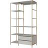 11 closet industrial com estrutura metalica arenas dourado