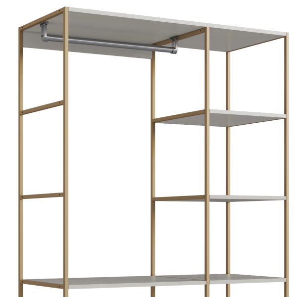 13 closet industrial com estrutura metalica arenas dourado
