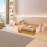14 cama infantil montessoriana solteiro cloud verde