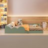 19 cama infantil montessoriana solteiro cloud verde