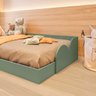 20 cama infantil montessoriana solteiro cloud verde