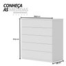 09 comoda para quarto 5 gavetas compacta