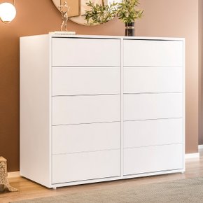 01 comoda para quarto 10 gavetas melinda