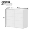 02 comoda para quarto 10 gavetas melinda