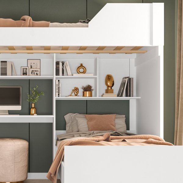 05 beliche com escrivaninha office multifuncional vivace branco