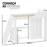 02 cama alta com escrivaninha office e roupeiro vivace