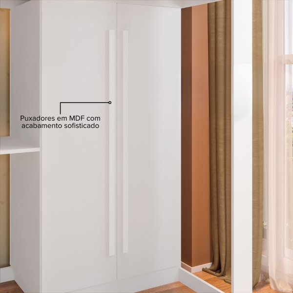 05 cama alta com escrivaninha office e roupeiro vivace