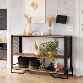 12 aparador industrial com estrutura e tela metalica