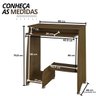 15 mesa escrivaninha para computador com prateleira retratil pixel