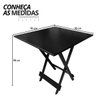 02 conjunto mesa dobravel 70x70 preto c 4 cadeiras estofadas verde