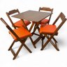 25 conjunto mesa dobravel 70x70 imbuia c 4 cadeiras estofadas fpf azul