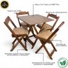 31 conjunto mesa dobravel 70x70 imbuia c 4 cadeiras estofadas fpf azul