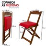52 conjunto mesa dobravel 70x70 imbuia c 4 cadeiras estofadas fpf azul