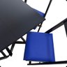 06 conjunto mesa dobravel 70x70 preto c 4 cadeiras estofadas fpf azul